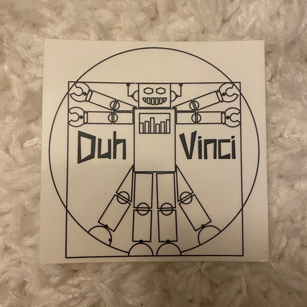 Duh Vinci Sticker